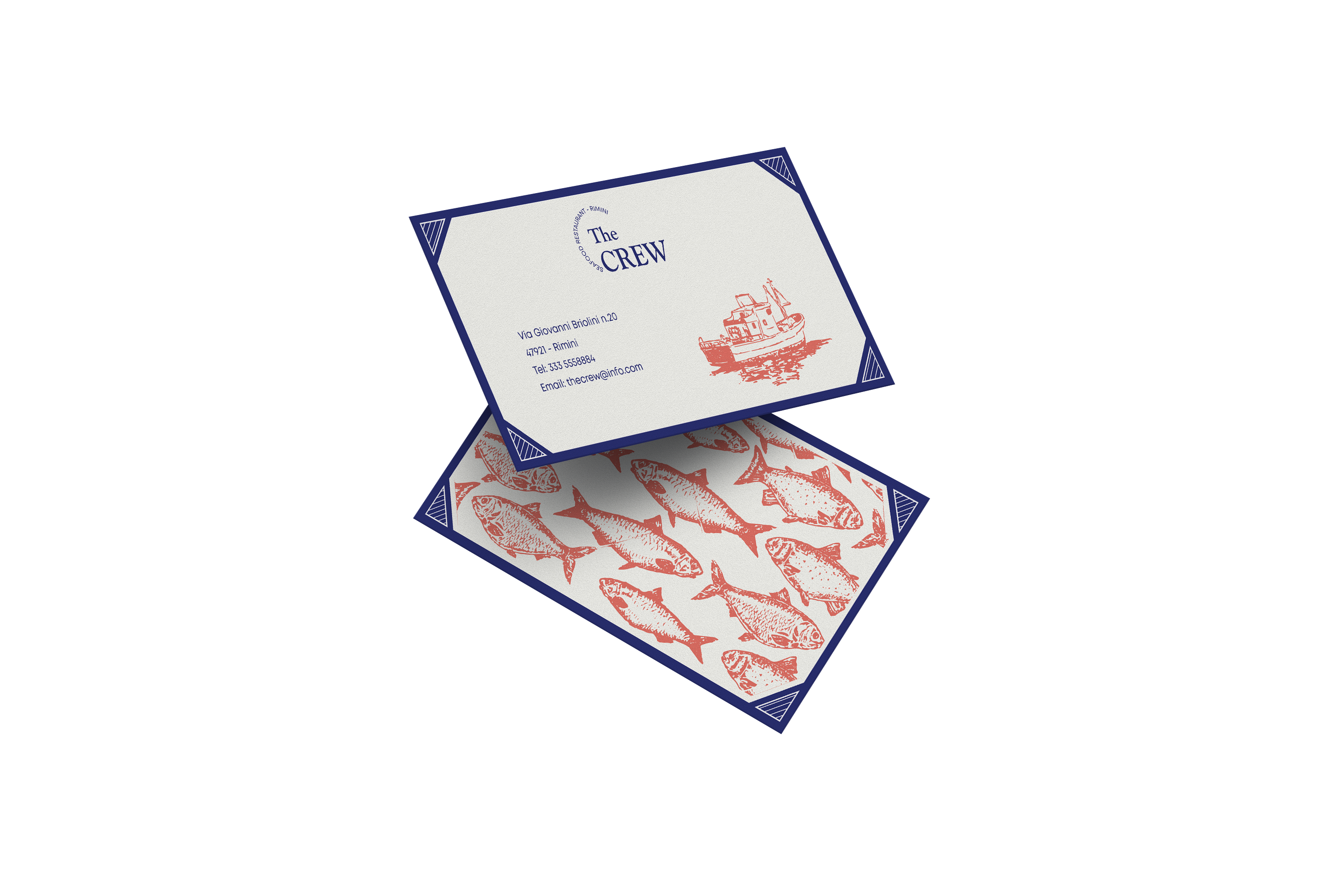 The crew resturant business card