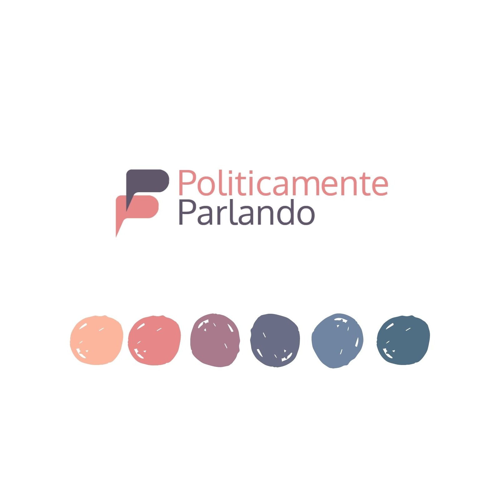 logo politicamente parlando con color palette