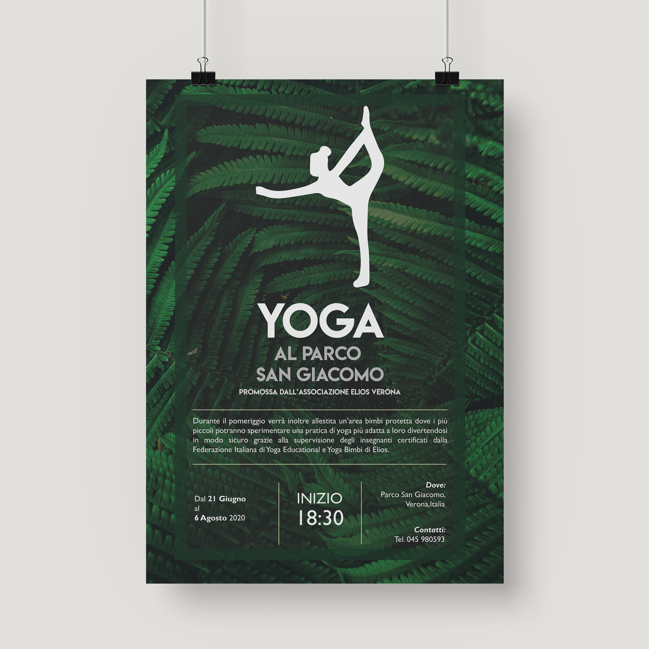 poster evento yoga al parco