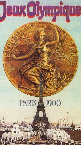manifesto olimpico parigi 1900