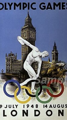 manifesto olimpico londra 1948