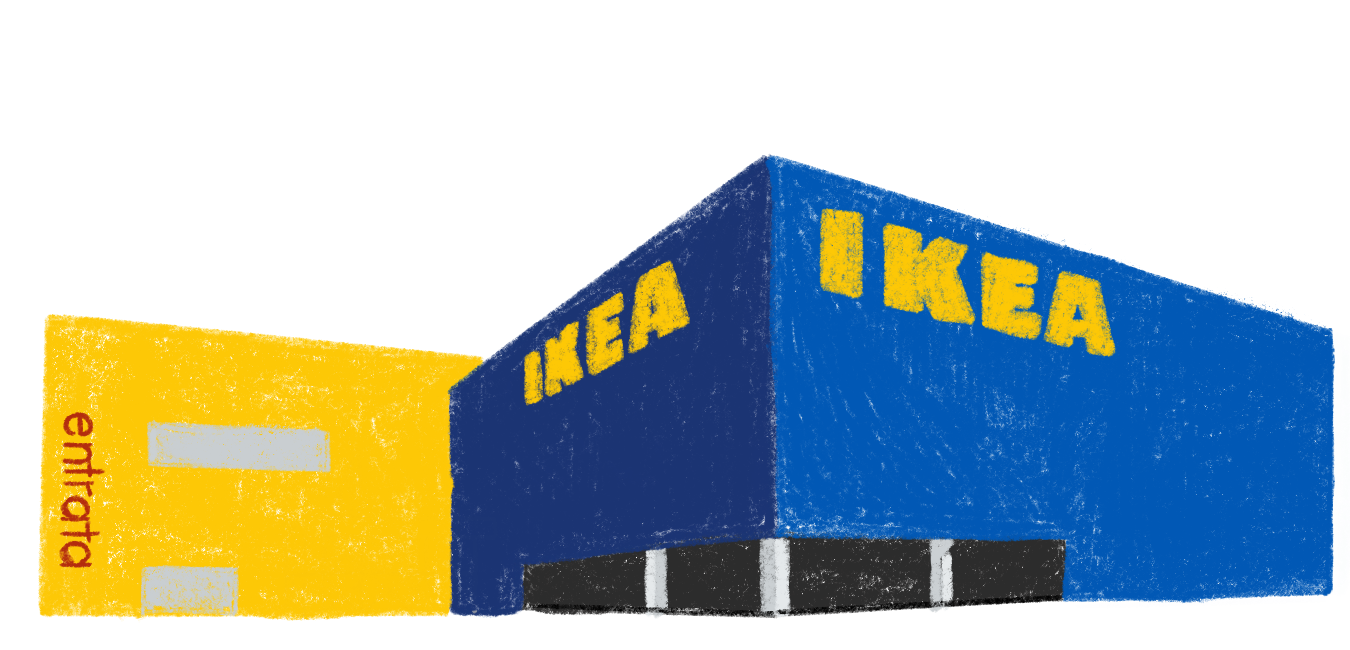 illustrazione di uno stabilimento Ikea